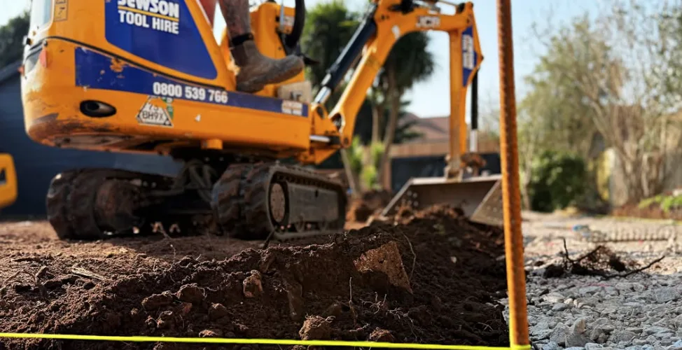 Large landscaping project taking place with the help of Jewson